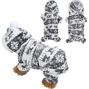 Hondenkleding Hoodies Zacht pluche Puppykleding Outfit Herfst Winter (S, M, L, XL, XXL)(XL)