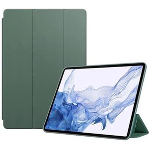 Tablet hoes compatibel met Samsung Galaxy Tab A8 X200 A7 T500 A7 Lite T220 S6 Lite S7 S8 PU lederen Smart Cover (Color : Dark green, Size : S7 11 inch T870 T875)