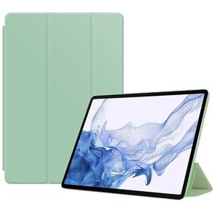 Tablet hoes compatibel met Samsung Galaxy Tab A8 X200 A7 T500 A7 Lite T220 S6 Lite S7 S8 PU lederen Smart Cover (Color : Light green, Size : For Tab A8 10.5 X200)