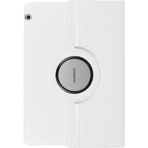 Stand 360 Roterende Case Compatibel Met Huawei MediaPad T5 10 T3 9.6 M5 Lite 10.1 8.0 MatePad Pro 10.8 10.4 T8 Tablet Funda (Color : White, Size : T5 10)
