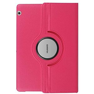Stand 360 Roterende Case Compatibel Met Huawei MediaPad T5 10 T3 9.6 M5 Lite 10.1 8.0 MatePad Pro 10.8 10.4 T8 Tablet Funda (Color : Rose Red, Size : T3 10)