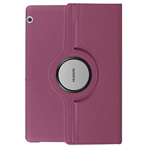 Stand 360 Roterende Case Compatibel Met Huawei MediaPad T5 10 T3 9.6 M5 Lite 10.1 8.0 MatePad Pro 10.8 10.4 T8 Tablet Funda (Color : Purple, Size : M5 Lite 10.1)
