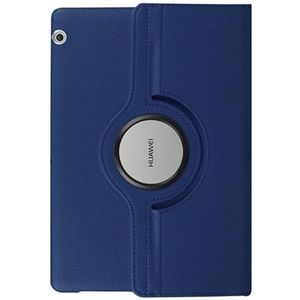 Stand 360 Roterende Case Compatibel Met Huawei MediaPad T5 10 T3 9.6 M5 Lite 10.1 8.0 MatePad Pro 10.8 10.4 T8 Tablet Funda (Color : Dark Blue, Size : M5 Lite 8.0)
