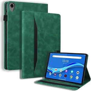 Case Compatibel Met Lenovo Tab M8 M 8 FHD TB-8505X 8505F 8506F 8705F Tablet Case PU Leather Business Folio Shell (Color : Green, Size : Tab M8 3rd Gen 2021)