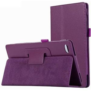 PU Leather Flip Stand Cover Compatibel Met Lenovo Tab M7 TB-7305F TB-7305I TB-7305X 7.0 inch Tablet Case Funda (Color : Purple)