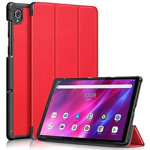 Tablet beschermhoes compatibel met Lenovo Tab K10 10,3 inch 2021 TB-X6C6X TB-X6C6F Tablet Painted Shell (Color : Red)