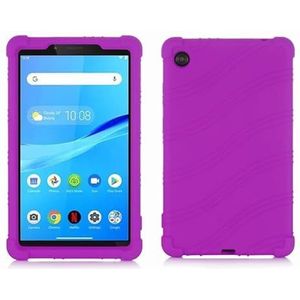 Case Geschikt for Lenovo Tab M7 Gen 3 TB-7305x Tb-7306 Kinderen Veilig Shockproof Silicone Cover Tablet Beschermhoes (Color : Purple)