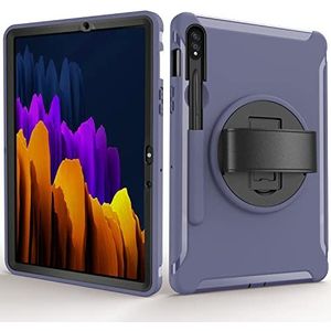Robuuste Duty Tablet Case Geschikt for Samsung Galaxy Tab A7 Lite 8.7 SM-T220 T225 S7 11 SM-T870 T875 S8 X700 cover (Color : Dark blue, Size : Tab S8 11 SM-X700 SM-X706)