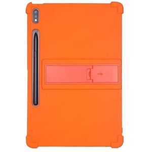 Stand Cover Tablet Siliconen Geschikt for Lenovo Xiaoxin Pad Pro 12.7 ""Tab P12 12.7 inch 2023 TB-371FC Kickstand (Color : Orange, Size : For Xiaoxin Pad Pro 12.7)