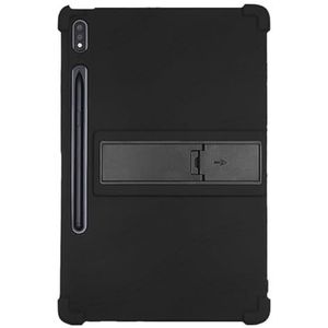 Stand Cover Tablet Siliconen Geschikt for Lenovo Xiaoxin Pad Pro 12.7 ""Tab P12 12.7 inch 2023 TB-371FC Kickstand (Color : Black, Size : For Lenovo Tab P12 12.7)