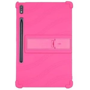 Stand Cover Tablet Siliconen Geschikt for Lenovo Xiaoxin Pad Pro 12.7 ""Tab P12 12.7 inch 2023 TB-371FC Kickstand (Color : Pink, Size : For Xiaoxin Pad Pro 12.7)