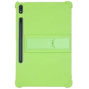 Stand Cover Tablet Siliconen Geschikt for Lenovo Xiaoxin Pad Pro 12.7 ""Tab P12 12.7 inch 2023 TB-371FC Kickstand (Color : Green, Size : For Lenovo Tab P12 12.7)