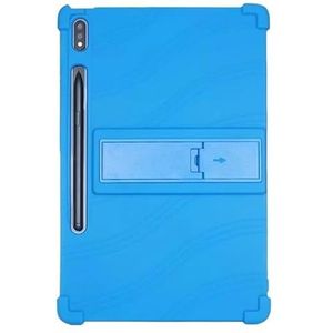 Stand Cover Tablet Siliconen Geschikt for Lenovo Xiaoxin Pad Pro 12.7 ""Tab P12 12.7 inch 2023 TB-371FC Kickstand (Color : Dark Blue, Size : For Xiaoxin Pad Pro 12.7)