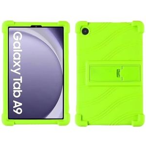 Tablet Case Stand Cover Geschikt for Samsung Galaxy Tab A9 8.7 Inch (2023) SM-X115N X115 X110 A9 Plus 11 inch Silicon Case (Color : Green, Size : For Tab A9 11Inch)