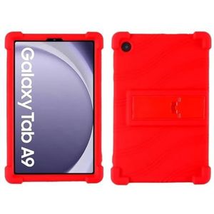 Tablet Case Stand Cover Geschikt for Samsung Galaxy Tab A9 8.7 Inch (2023) SM-X115N X115 X110 A9 Plus 11 inch Silicon Case (Color : Red, Size : For Tab A9 11Inch)