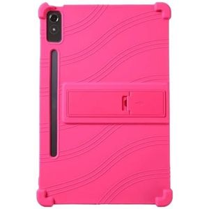 Silicon kids Cover Geschikt for Lenovo Tab P12 TB371FC 12.7 ""/Xiaoxin Pad Pro 12.7"" TB370FU TB370XU K12 TB240FC Tablet Case (Color : Rose red, Size : For Xiaoxin Pad Pro 12.7)