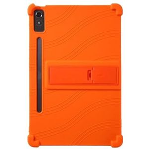 Silicon kids Cover Geschikt for Lenovo Tab P12 TB371FC 12.7 ""/Xiaoxin Pad Pro 12.7"" TB370FU TB370XU K12 TB240FC Tablet Case (Color : Orange, Size : For LX Tab P12 K12 12.7)