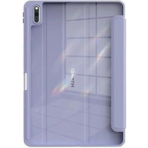 Helder Acryl Case Geschikt for Huawei Matepad Air 11.5 2023 Honor Pad V6 V7 10.4 Inch Tablet Gevallen Potlood houder Cover (Color : Purple, Size : For MatePad Air 11.5)