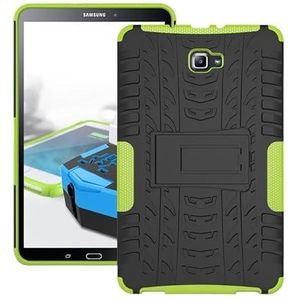 Geschikt for Samsung Galaxy Tab EEN A6 10.1 2016 Case T580 T585 T580N T585N 10.1 inch Tablet TPU + PC Shockproof Stand Cover (Color : Green)