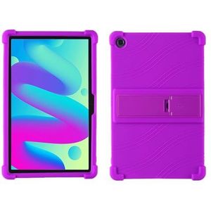 Geschikt for TCL Tab 10L 8491X/TCL TAB 10HD LTE/TCL TAB 10 FHD Wi-Fi Tablet Veilig schokbestendig Siliconen Stand Cover (Color : Purple, Size : For TCL Tab 10L)