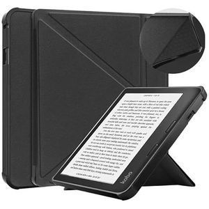 Geschikt for Kobo Elipsa 2E 2023/Clara 2E 2022/Sage/Libra 2TPU Multi-opvouwbare Magnetische Fold stand Smart Cover (Color : Black, Size : For Kobo Libra 2)