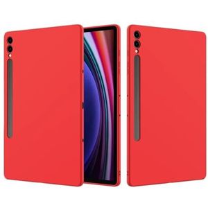 Geschikt for Samsung Galaxy Tab S9 Ultra Plus 2023 Case Zachte Siliconen Schokbestendig 14.6 12.4 11 Inch Tablet Cover shell (Color : Red, Size : For Tab S9 FE Plus)