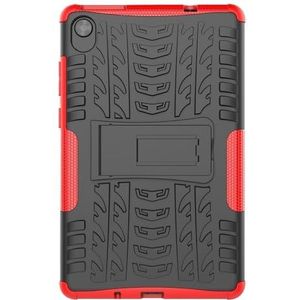 Armor Case TPU + PC Shockproof Stand Cover Geschikt for Lenovo Tab M8 3e Generatie TB-8506 8 inch Tablet Case (Color : Red)