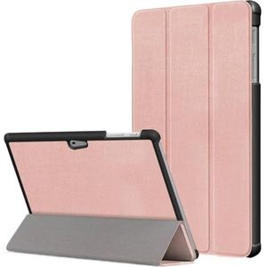 Luxe flip case geschikt for Microsoft Surface Go 3 2 1 10,5 inch tablet slanke magnetische opvouwbare standaard shell cover (Color : Rose Gold, Size : For Surface Go 3 2 1)