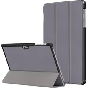 Luxe flip case geschikt for Microsoft Surface Go 3 2 1 10,5 inch tablet slanke magnetische opvouwbare standaard shell cover (Color : Grey, Size : For Surface Go 3 2 1)
