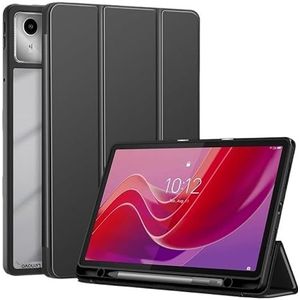 Tablet Geschikt for Lenovo Tab M11/Xiaoxin Pad 2024 Case met Penhouder Opvouwbare Stand Acryl TPU Cover case 11 inch (Color : Black, Size : For Xiaoxin Pad 2024)