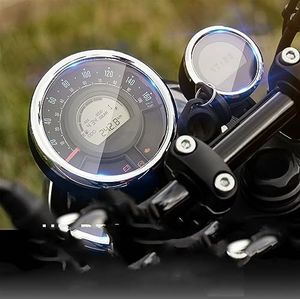 Screenprotector-instrument Voor Royal Voor Enfield Voor Meteor 350 Voor Meteor350 2021 Motorfiets Kras Cluster Scherm Dashboard Bescherming Instrument Film Fit Dashboard-schermbeschermer (Color : 1 S