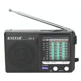 BAIJIALI KK9 Full-band radiospeler draagbare retro multifunctionele mini-radio
