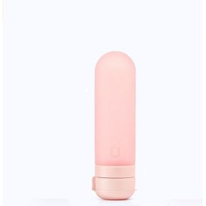 Travel Silicone Dispensing Bottle Travel Cosmetic Lotion Shampoo Bath Dew Cream Skin Care Product Small Bottle(Pink)