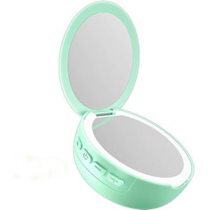 Make-up spiegel en Bluetooth-luidspreker voor vullamp (groen)