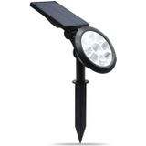 9 LEDs zonne-energie tuinverlichting LED buiten tuin verstelbaar IP65 waterdicht licht (warm wit + wit licht)