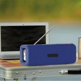 T9 draadloze Bluetooth 4 2 speaker 10W Portable Sound Box FM digitale radio 3D surround stereo  ondersteuning handsfree & TF & AUX (blauw)
