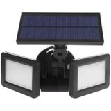 Dubbele platte Spotlight 48 LED waterdichte PIR bewegings sensor Solar Light