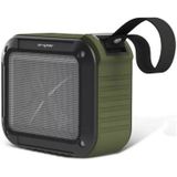 W-KING S7 mini draadloze waterdichte luidspreker met TF/FM/AUX/NFC Bluetooth fiets speaker (Army Green)