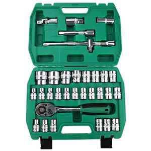 TUOSEN 32 in 1 mouw combinatie tool auto reparatie gereedschap behuizing moersleutel set  stijl:spiegel