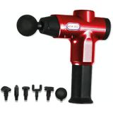 Hishell WK-2020 Electric Massage Gun Muscle Relaxation Charging Massager Portable Fitness Equipment Fascia Gun (Rood)