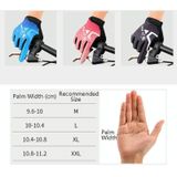 WEST BIKING YP0211216 Rijhandschoenen Fiets schokabsorptie touchscreen volledige vinger handschoen  maat: L (zwart)