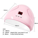 Slimme sensor nagel fototherapie lamp manicure tool bakken lamp (roze)