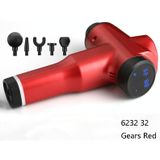 Spieren Ontspannen Massager Draagbare Fitness Apparatuur Fascia Gun  Specificatie: 6232 32 Gears Red (EU Plug)