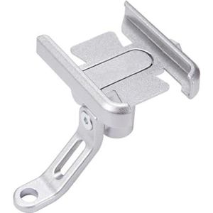 Motor Accessoires Mobiele Telefoon Navigatie Beugel Stuur Telefoon Houder Voor Kawasaki ER 6N ER-6N 2012-2022 (Color : SILVER- B)