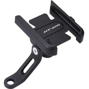 Motorfiets Accessoires Mobiele Telefoon Houder GPS Navigatie Montagebeugel Voor MT125 MT 125 2008-2023 MT-125 (Color : BLACK- -B)
