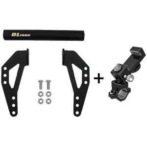 Motorfiets Accessoires GPS SMARTPHONE Navigatie Beugel Passen Houder Voor Suzuki V-Strom/DL1000 ABS 2014-2019 (Color : B, Size : 2)