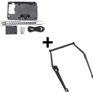 Motor Accessoires Gemodificeerde Gps-navigatie Beugel Ondersteuning Beugel Voor NC750D NC700D 2014-2020 (Color : B and 12 mm)