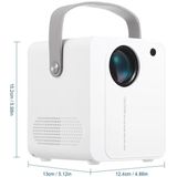 YJ350 Intelligent Portable HD 1080P Projector Home Theater  Android-versie (AU-stekker)