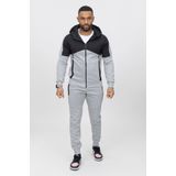 Zayne Milano - Heren Joggingspak - Grijs met Zwart - Style-Italie