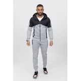 Zayne Milano - Heren Joggingspak - Grijs met Zwart - Style-Italie